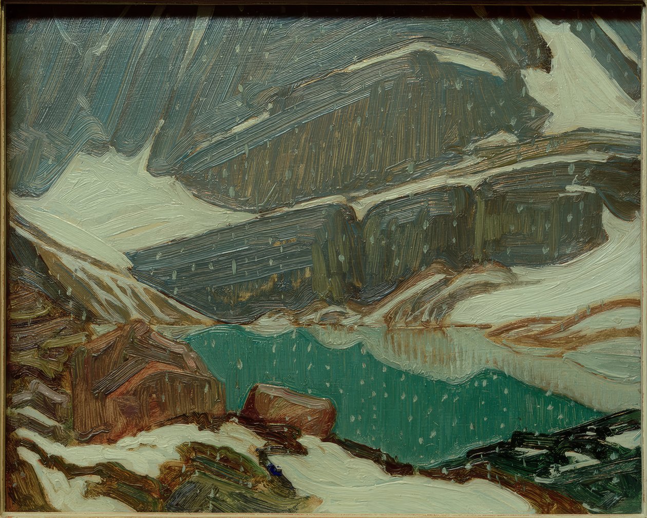 Snø ved Oesasjøen av J.E.H. MacDonald
