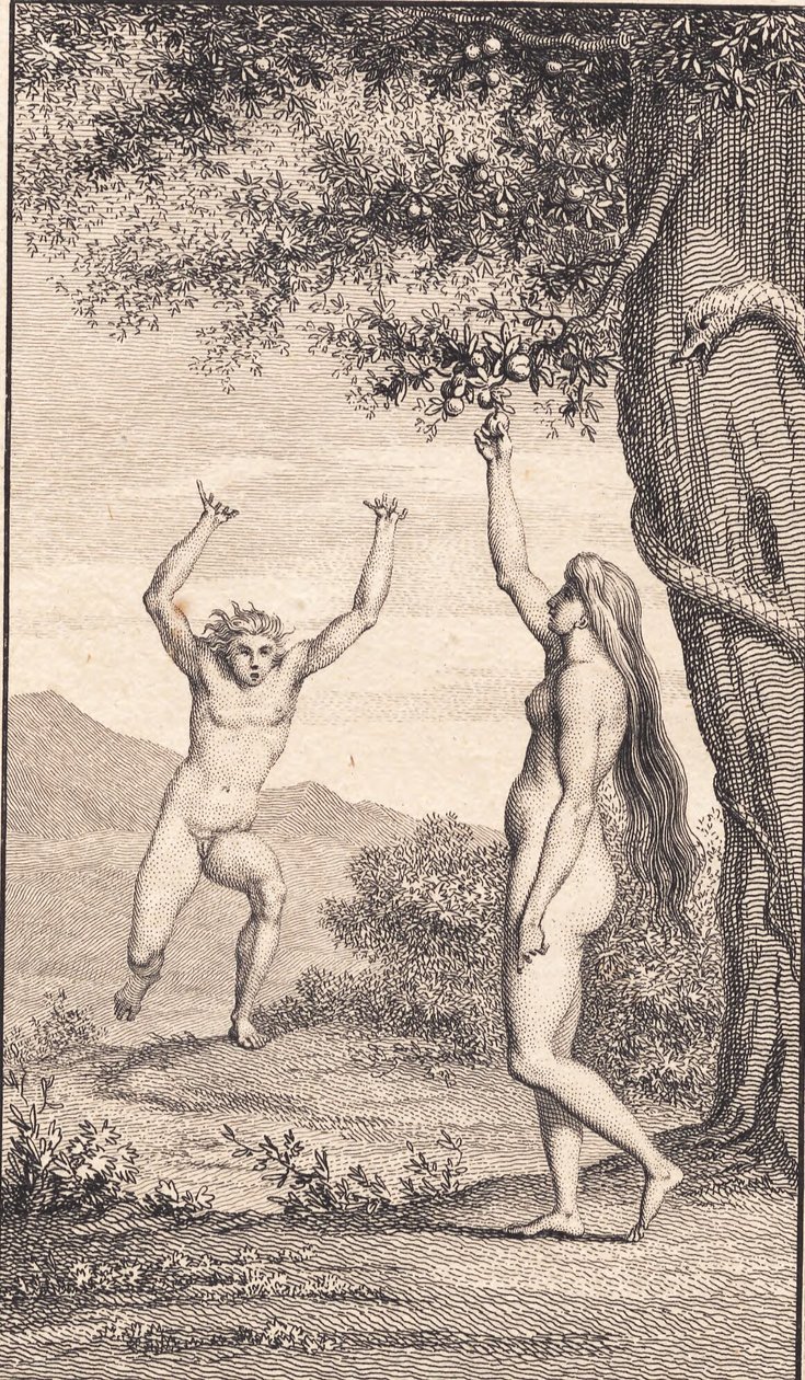 Illustrasjon til Ewalds "Adam og Eva". III av J.F. Clemens