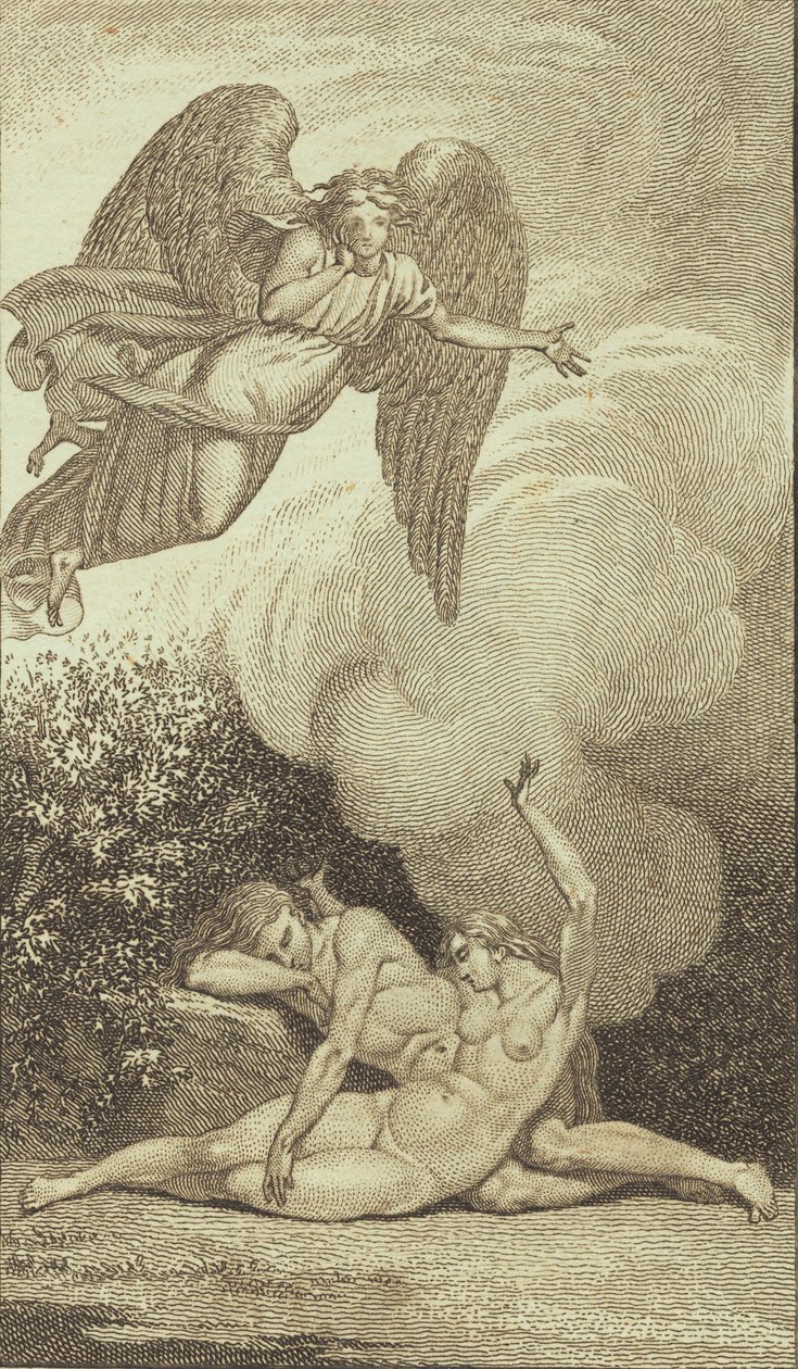 Illustrasjon til Ewalds "Adam og Eva". I av J.F. Clemens