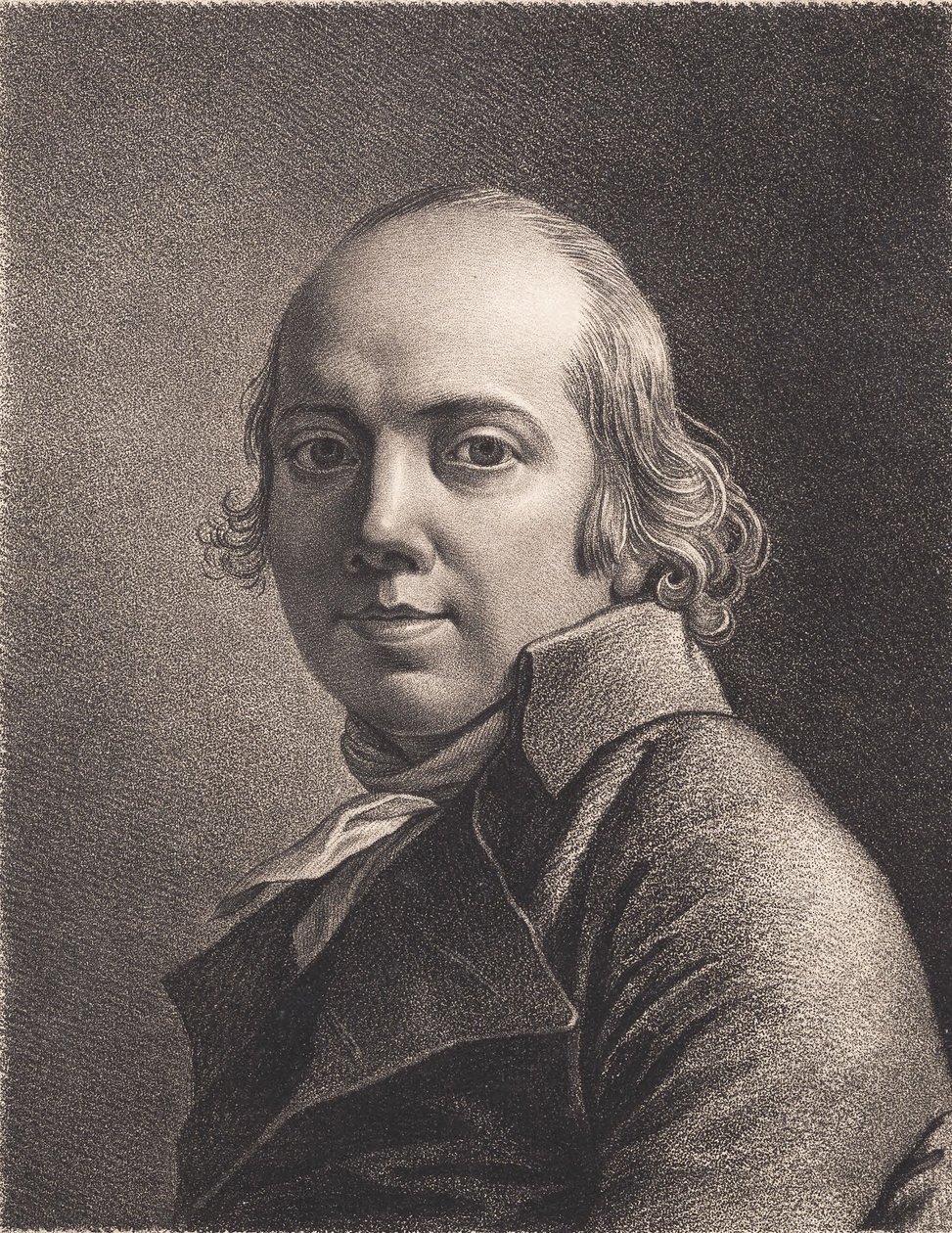 Jens Juels tegnet et selvportrett av J.F. Clemens