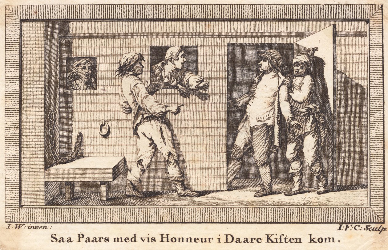 Peder Paars legges i dårekisten av J.F. Clemens