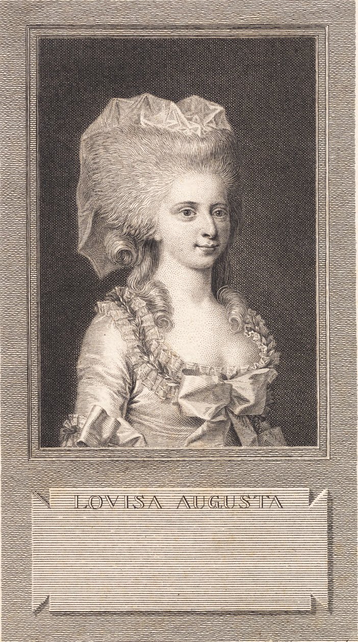 Portrett av prinsesse Louise Augusta av J.F. Clemens