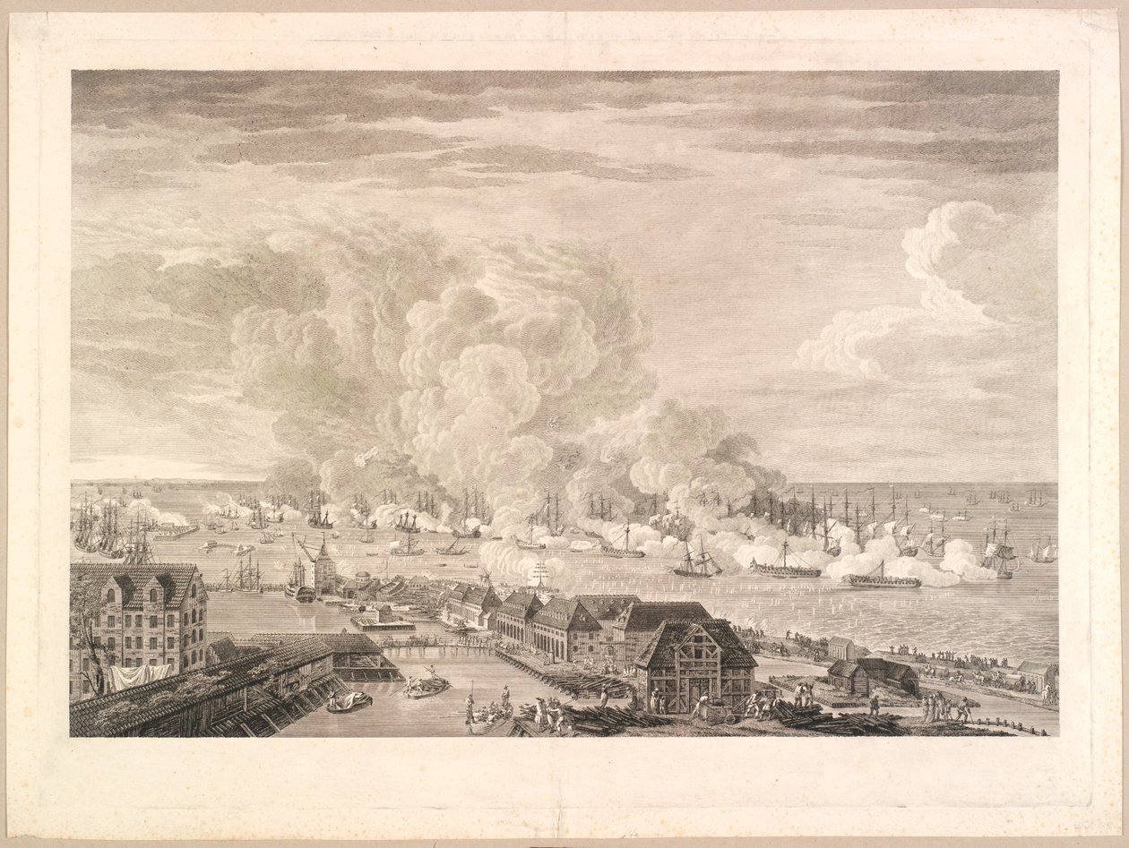 Slaget på Reden 2. april 1801 av J.F. Clemens