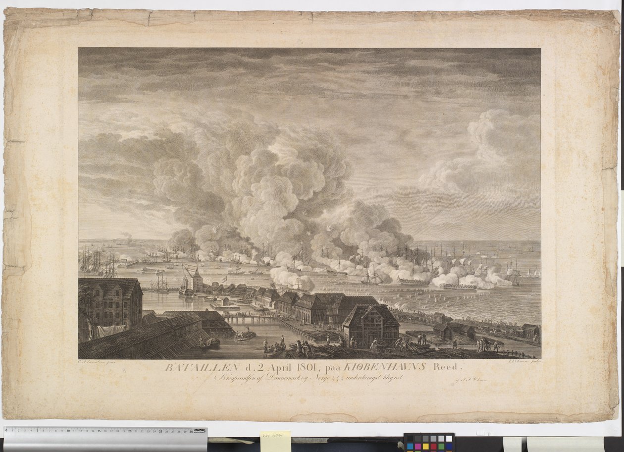 Slaget på Reden d. 2. april 1801 av J.F. Clemens