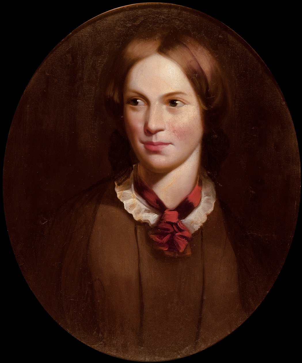 Portrett av Charlotte Bronte (1816-55) av J.H. Thompson
