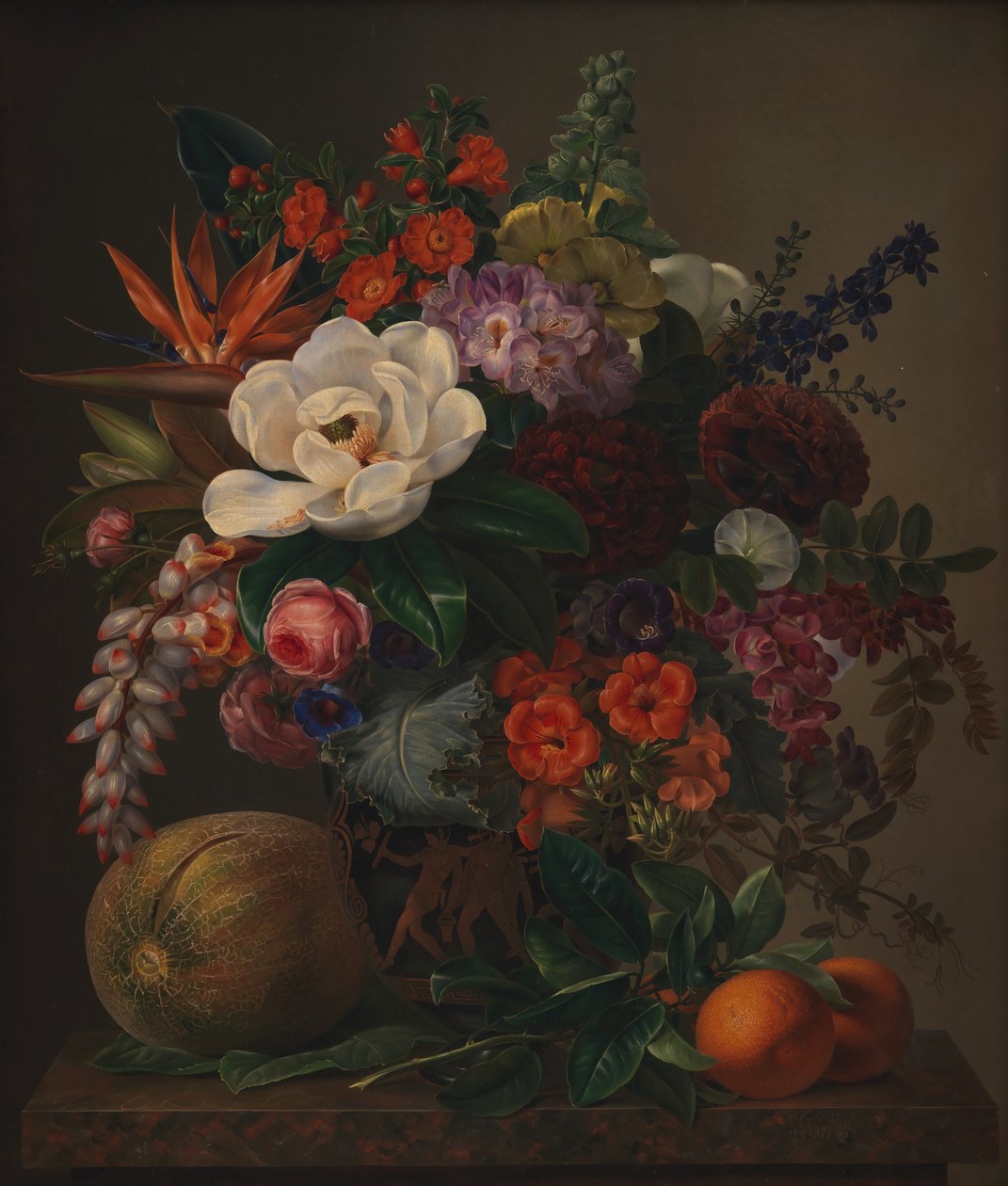 Blomster i en vase av J.L. Jensen