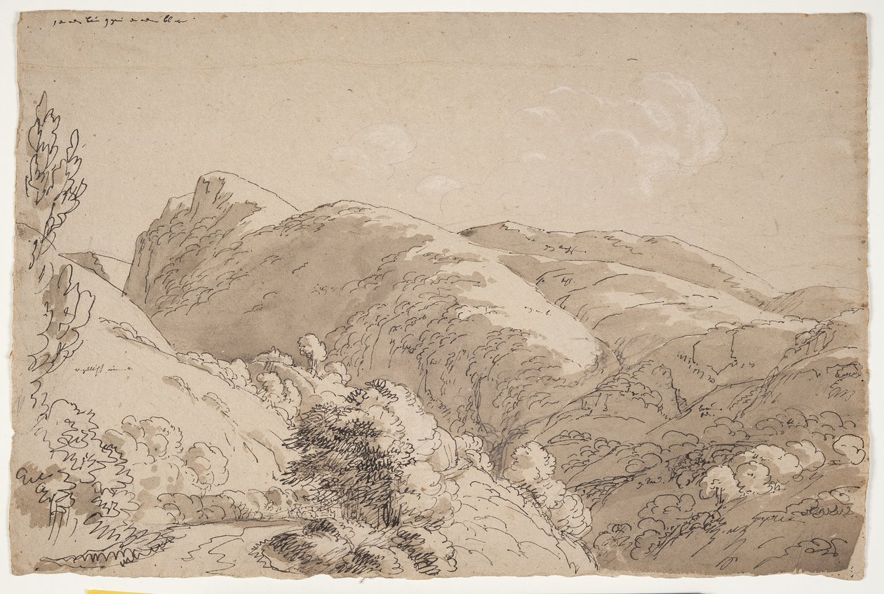 Fjell ved Subiaco av J.L. Lund