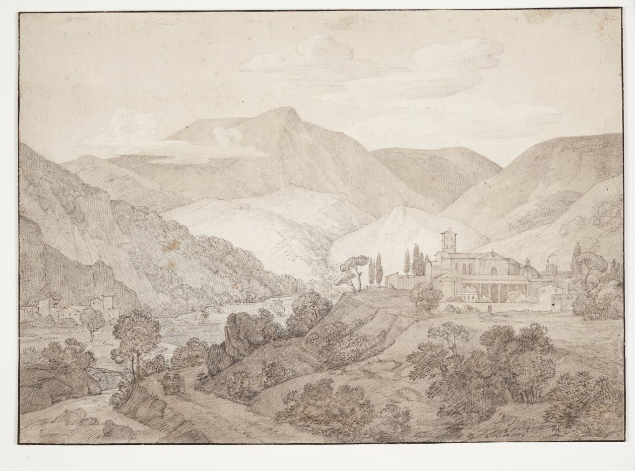 Cappucinerkloster i Spoleto av J.L. Lund