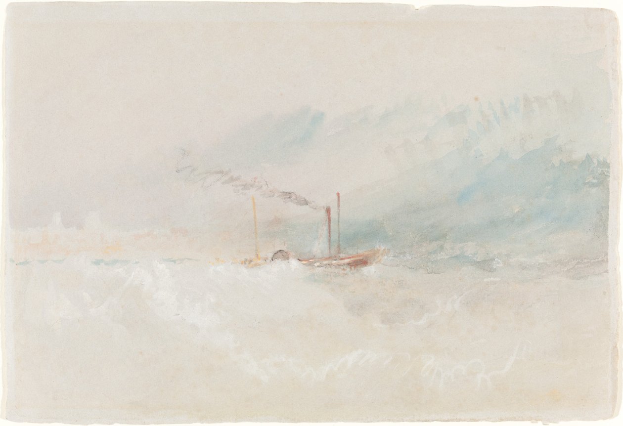 En pakkebåt utenfor Dover, ca. 1836. av Joseph Mallord William Turner