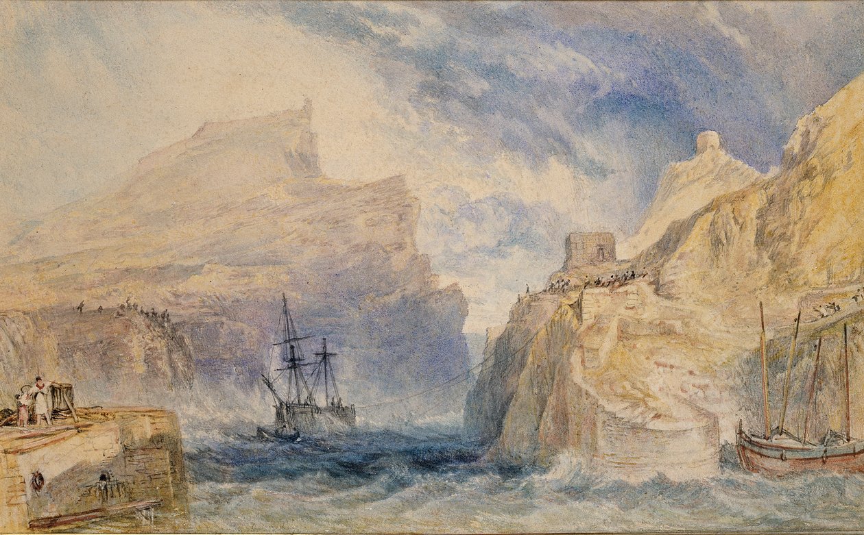 Boscastle, Cornwall, c1824 av Joseph Mallord William Turner
