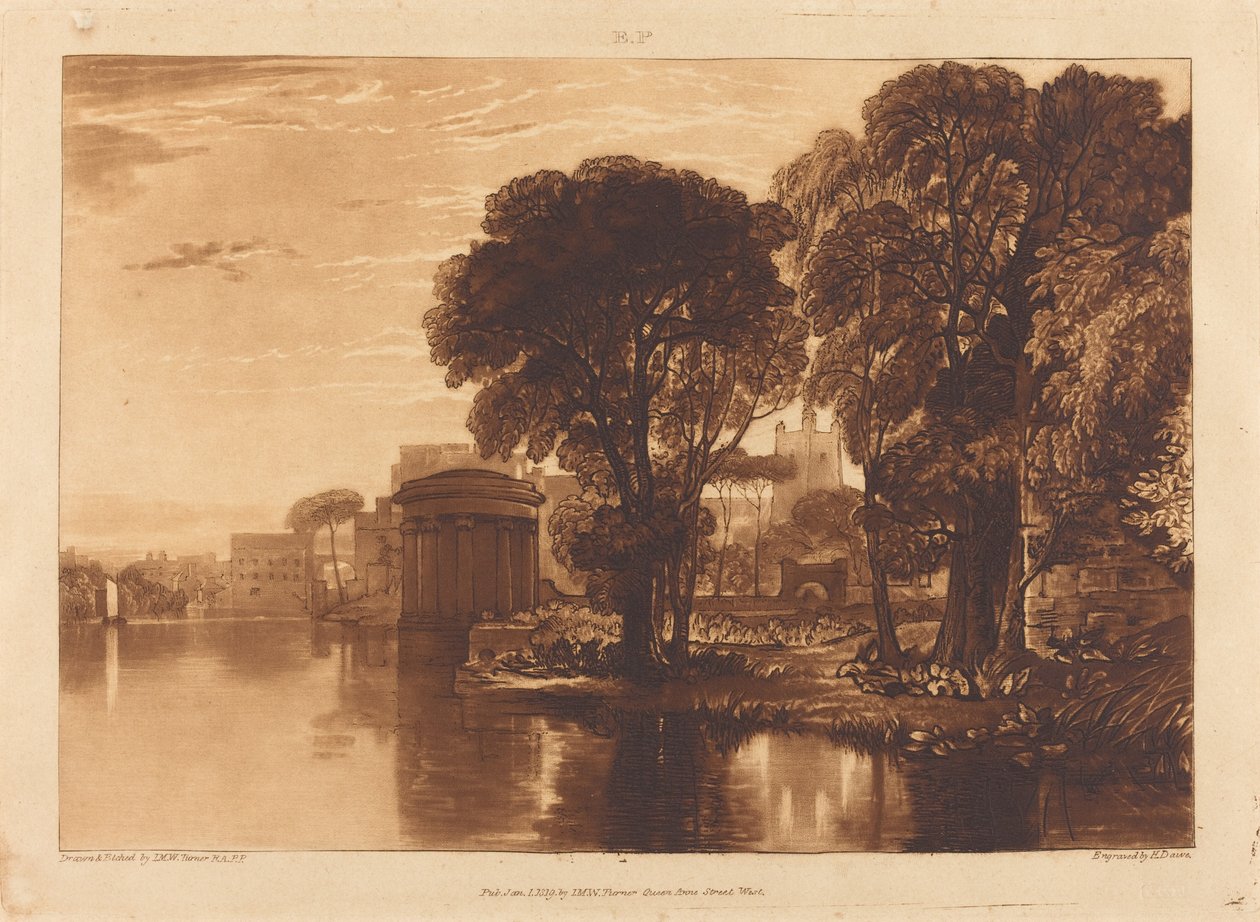 Isleworth, utgitt 1819. av Joseph Mallord William Turner