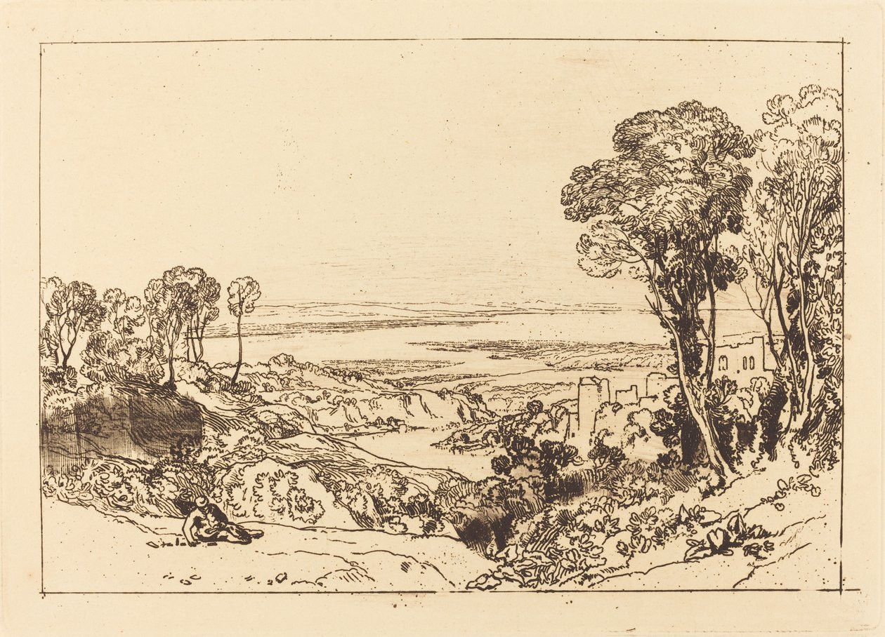 Junction of Severn and Wye, utgitt 1811. av Joseph Mallord William Turner
