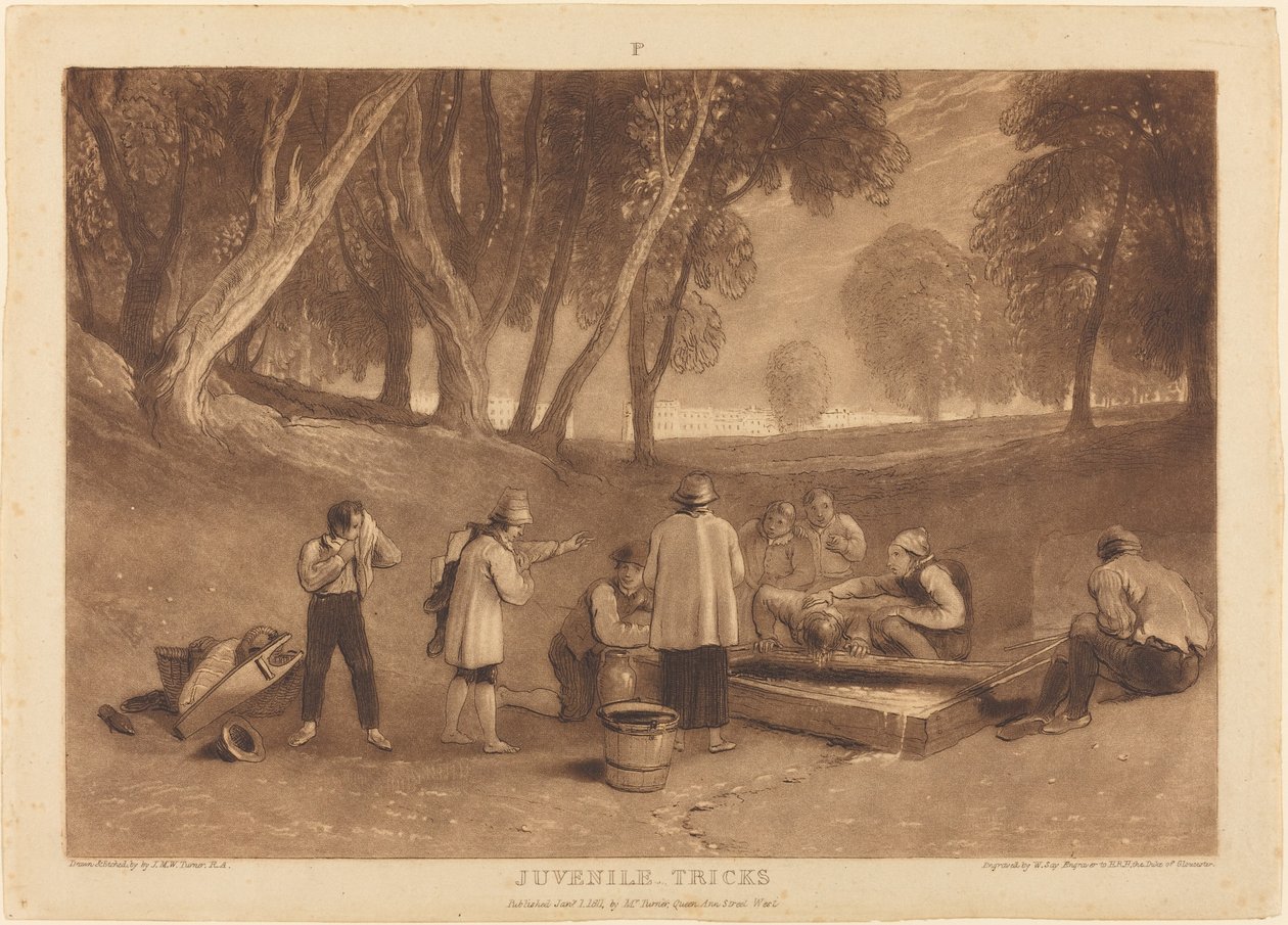 Juvenile Tricks, utgitt 1811. av Joseph Mallord William Turner