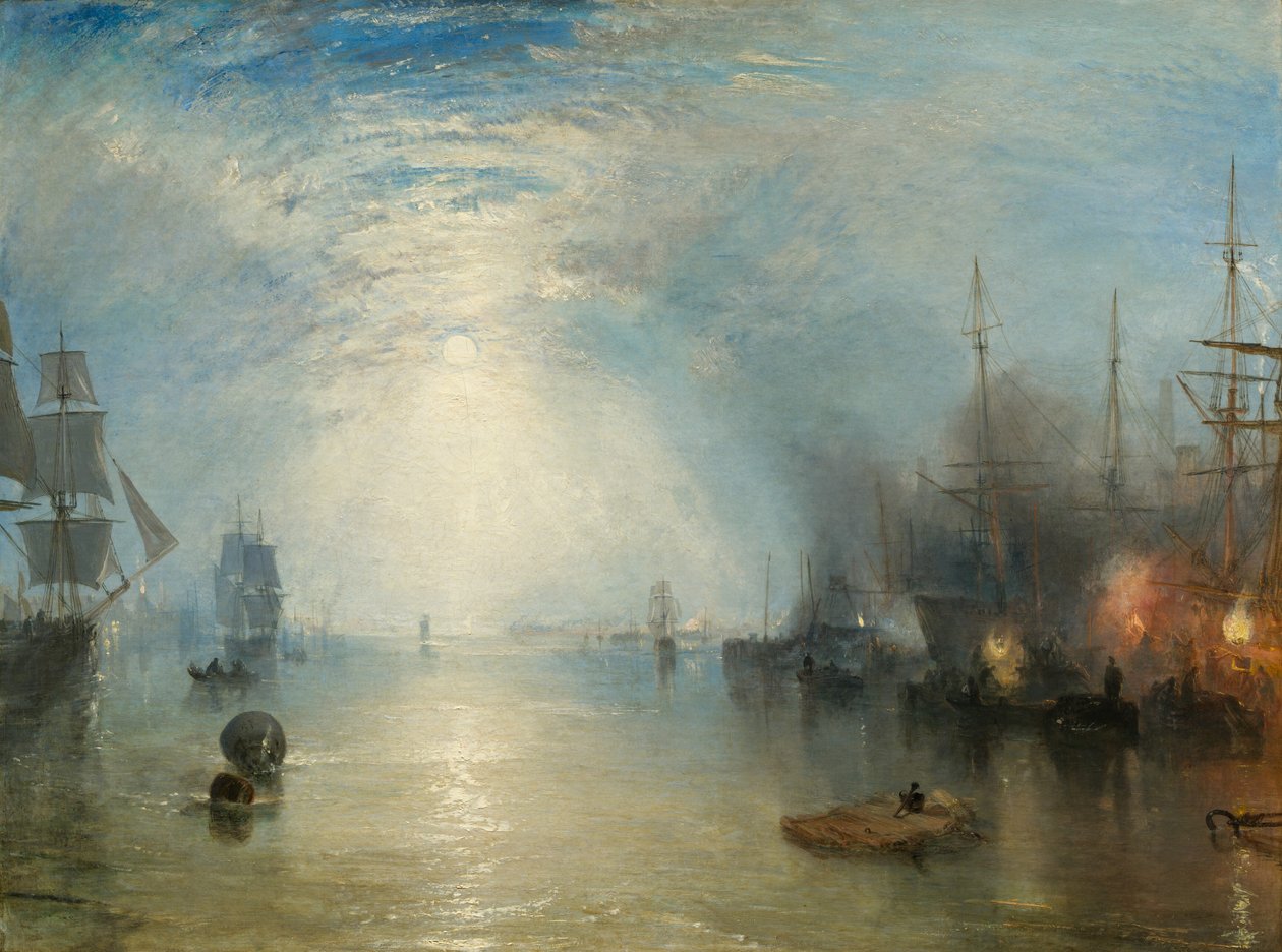Keelmen heaving in Coals by Moonlight, 1835. av Joseph Mallord William Turner