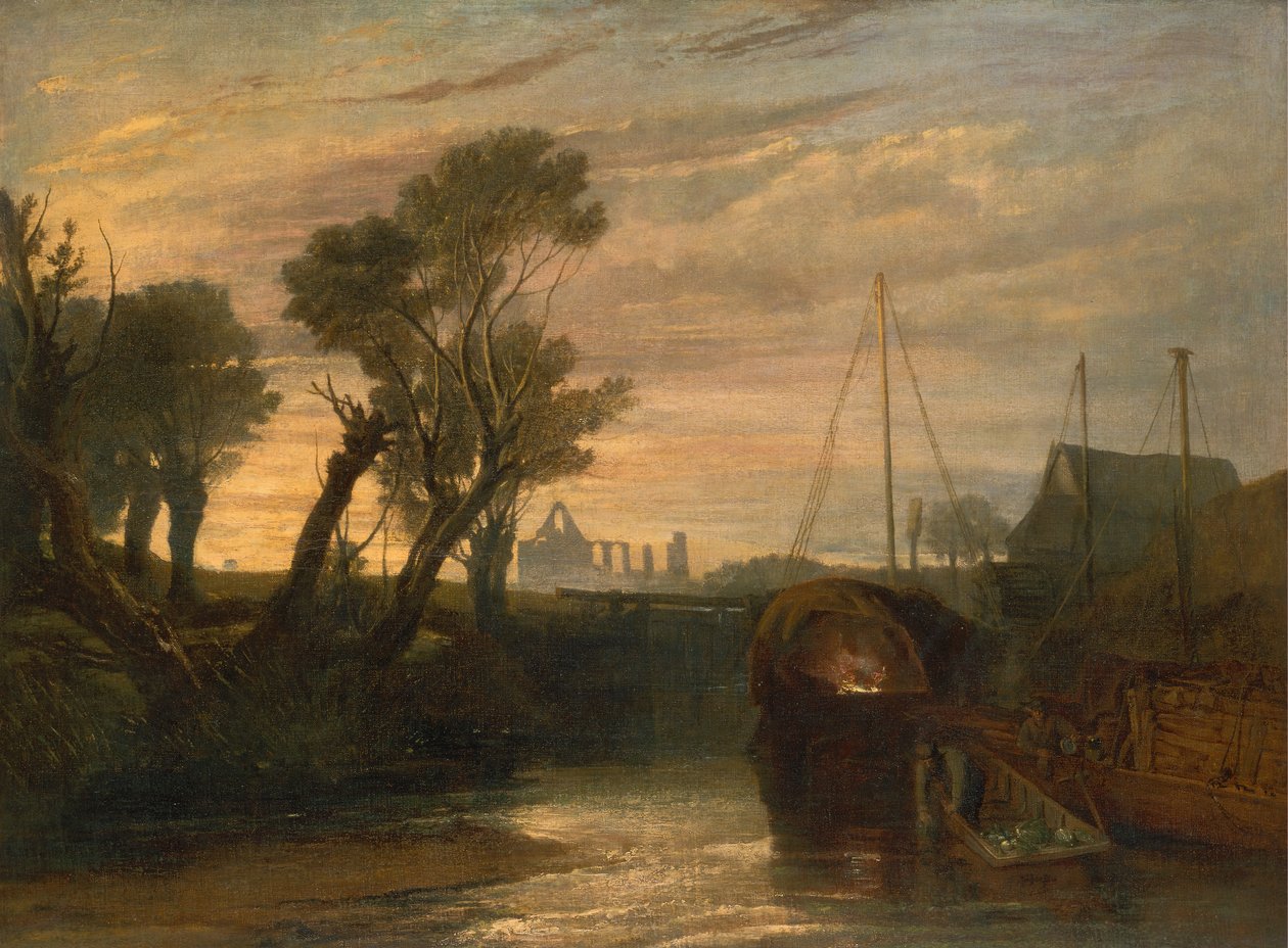 Newark Abbey, mellom 1806 og 1807. av Joseph Mallord William Turner