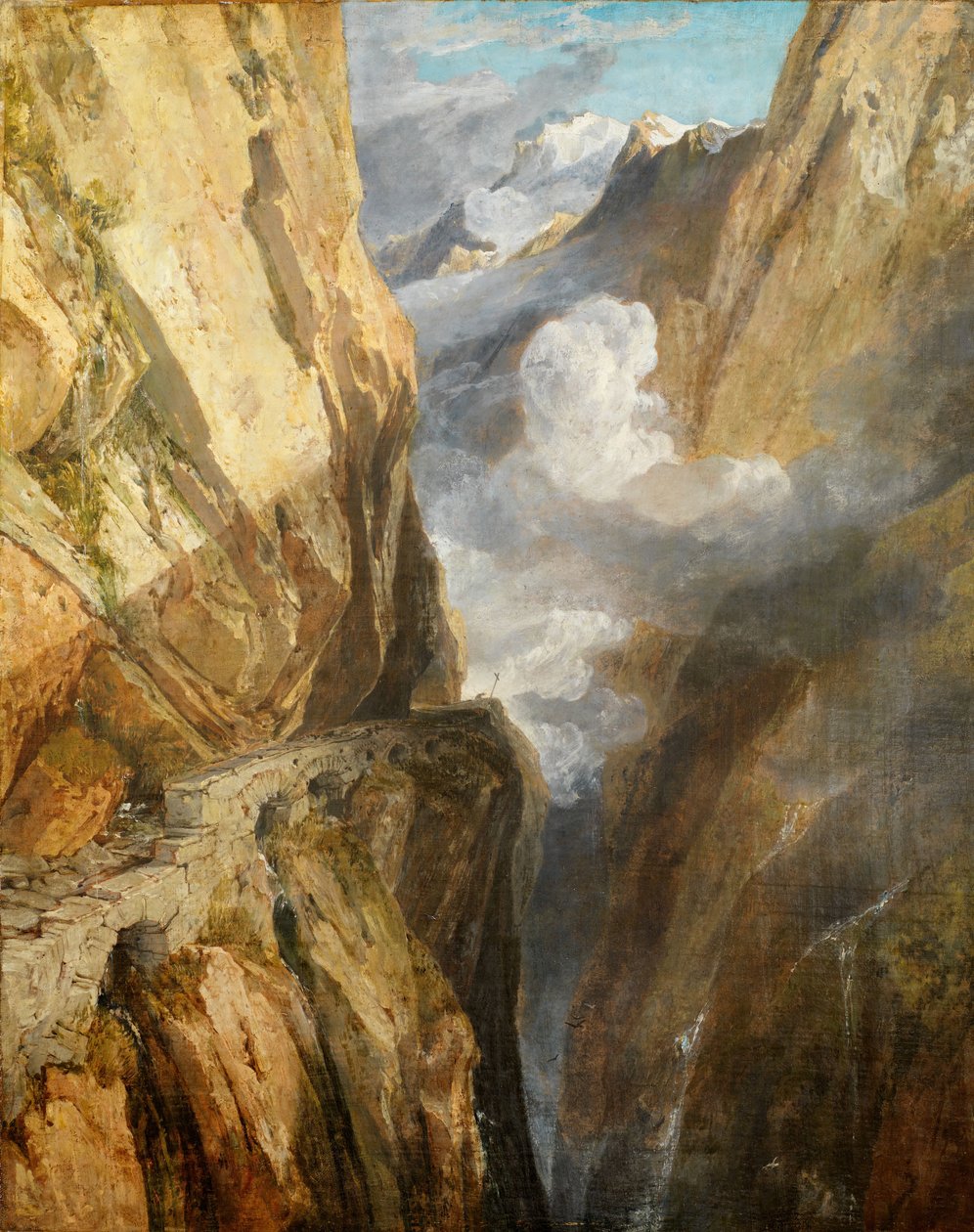 Passet til Saint Gotthard, Sveits, 1803-04. av Joseph Mallord William Turner