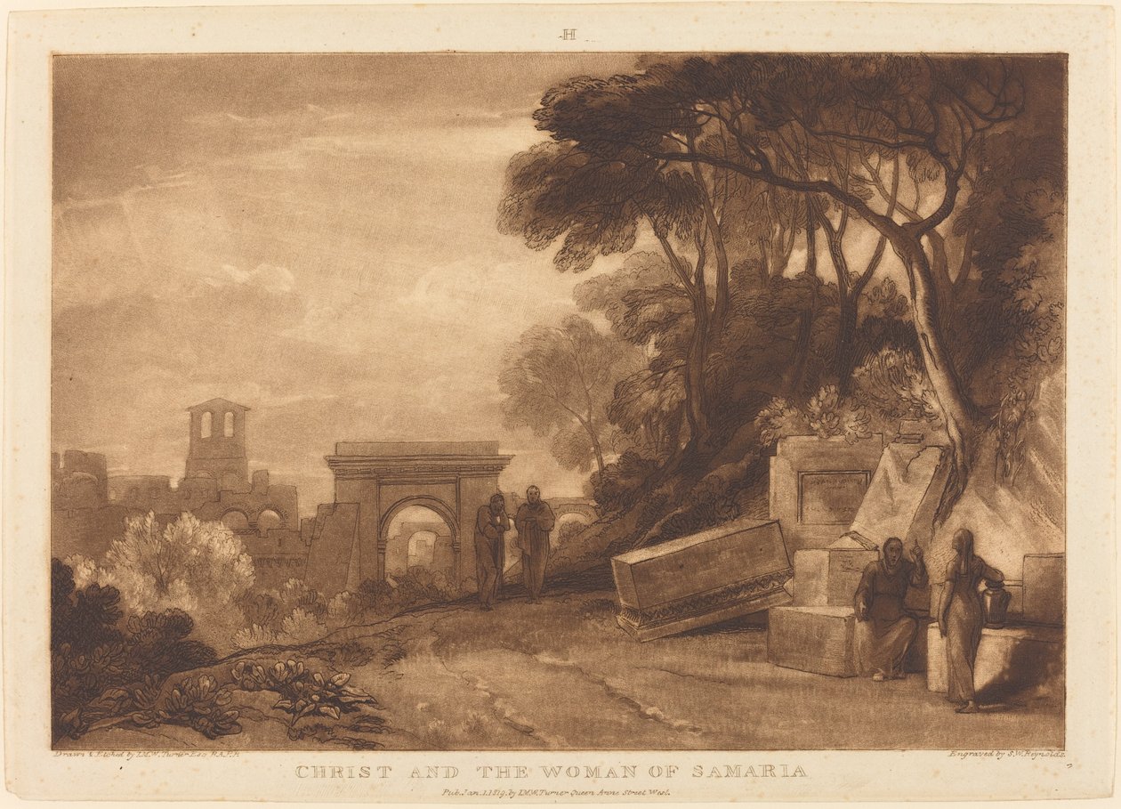 The Woman of Samaria, utgitt 1819. av Joseph Mallord William Turner
