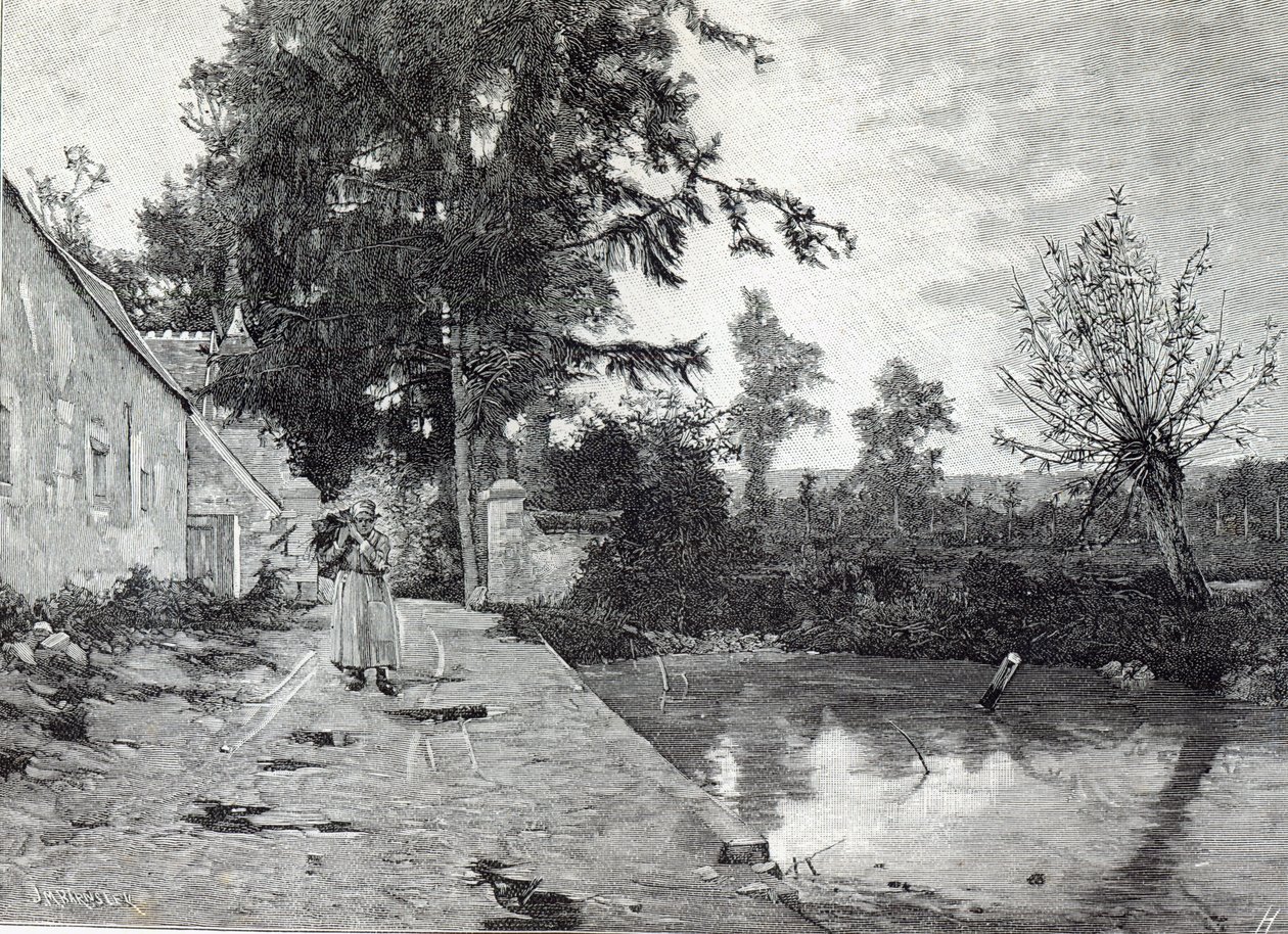 Etter regnet, fra Leisure Hour, 1888 av J.M. Barnsley