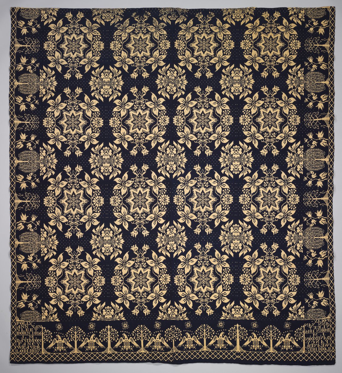 Coverlet, 1837. av J.M. Davidson