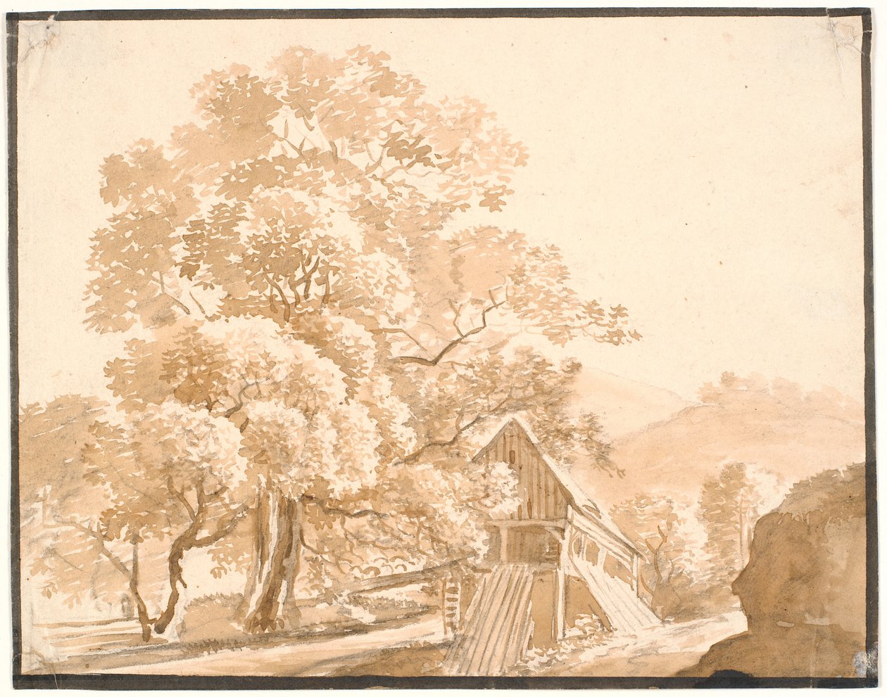 En mølle i Lausanne av J.P. Møller