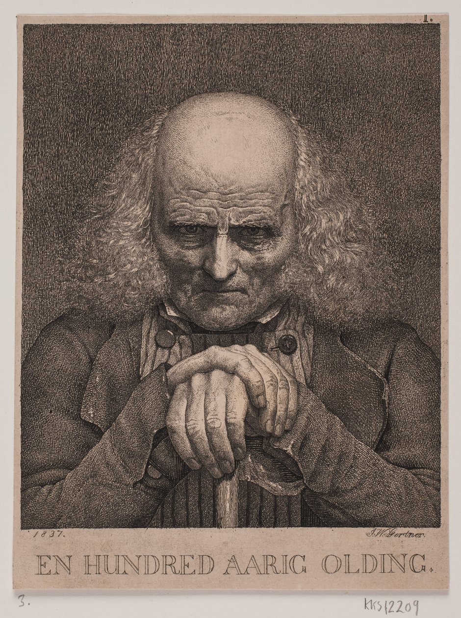 En hundreåring gammel mann av J.V. Gertner