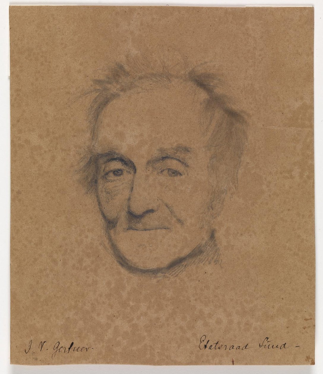 Portrett av maleren J.L. Grove av J.V. Gertner