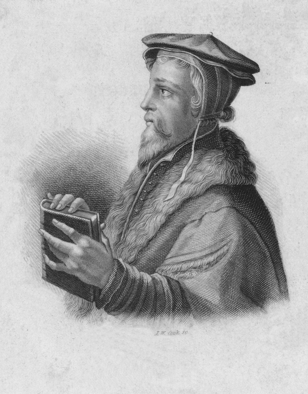 Thomas Becon, ca 1830-tallet. av J.W. Cook