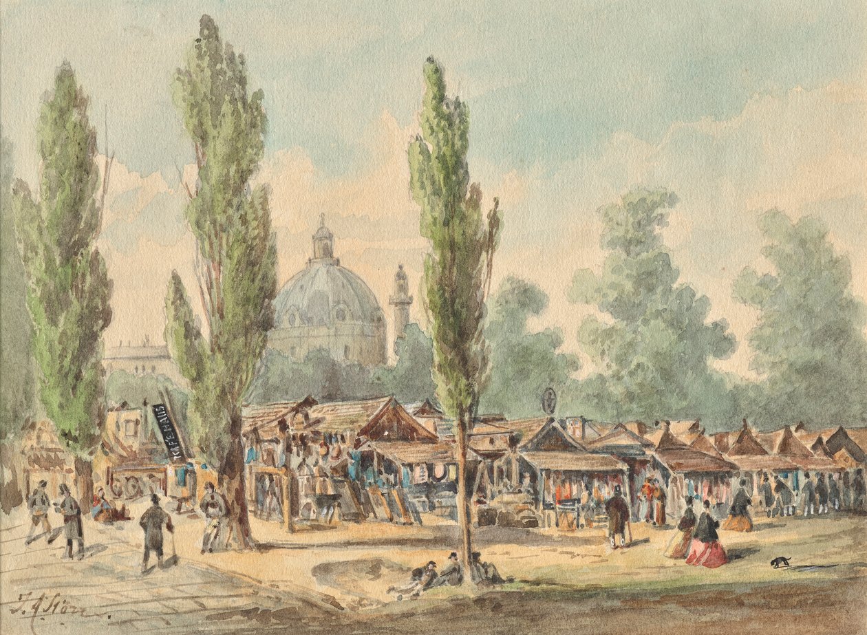Det gamle tandelmarkedet i Wien av J. A. Störr