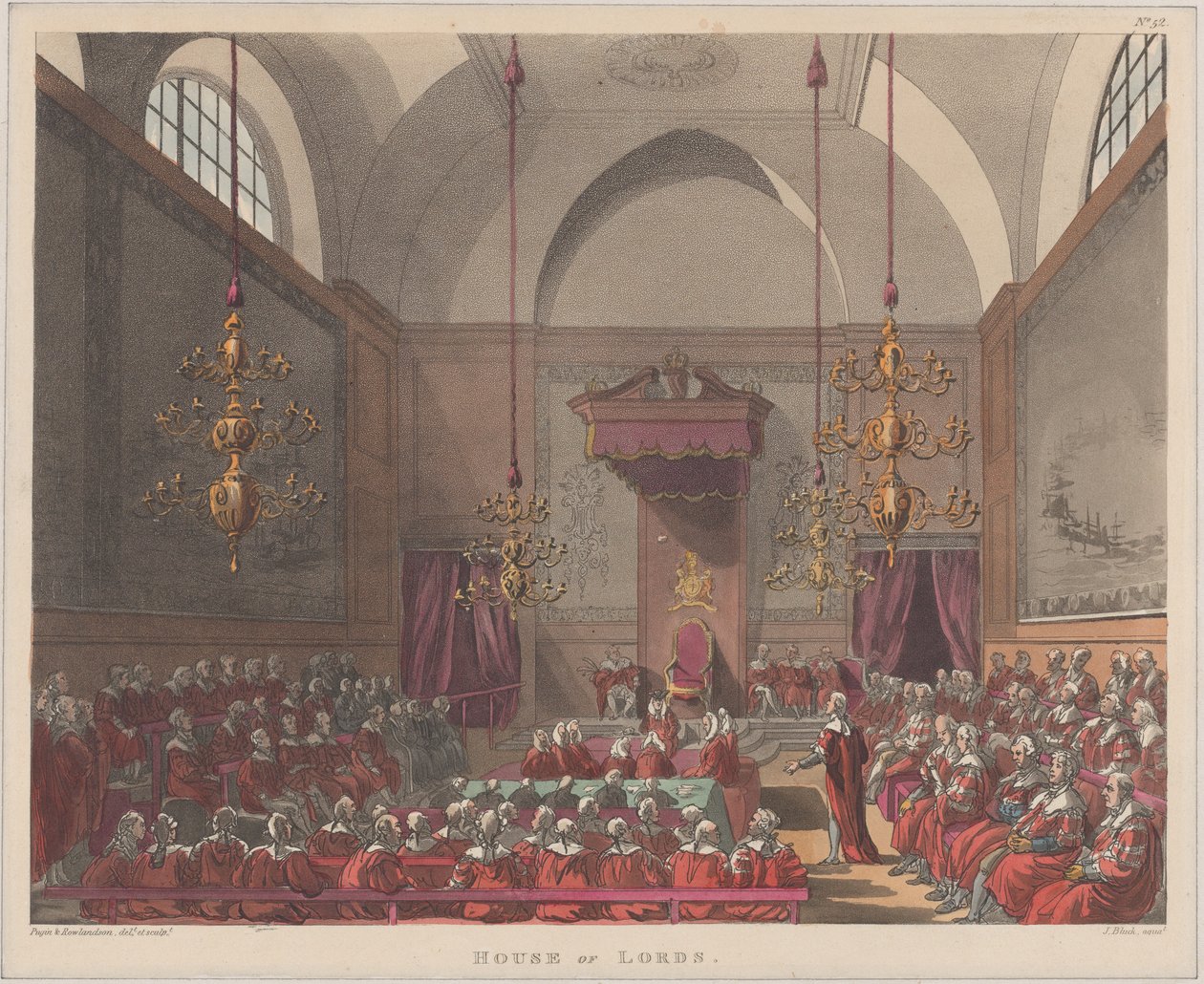 House of Lords, 1808., 1808. av J. Bluck