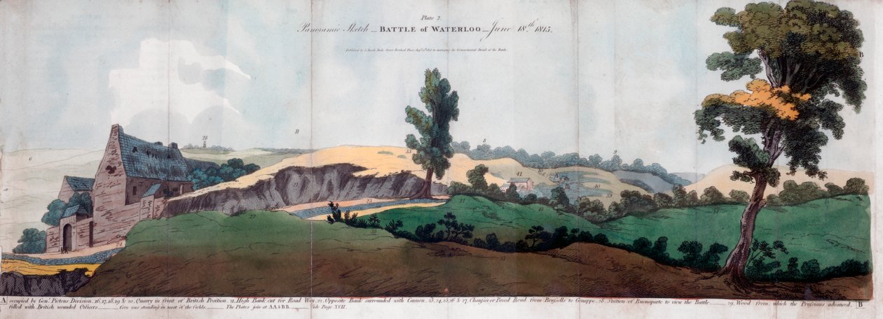Slaget ved Waterloo, 1815 1816. av J Booth