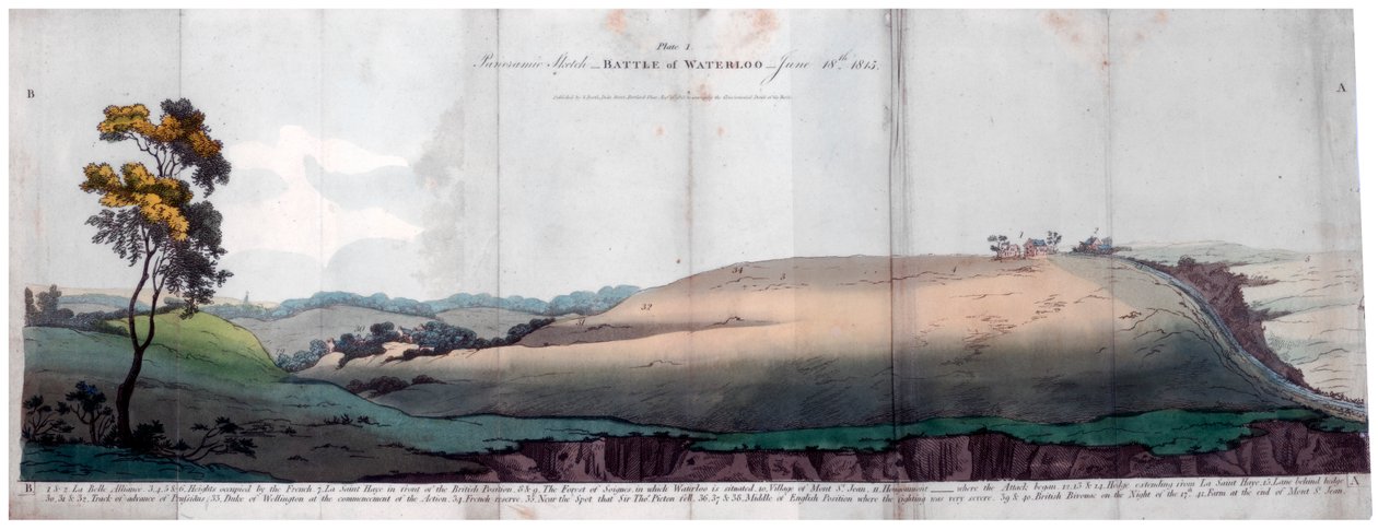 Slaget ved Waterloo, 1815 1816. av J Booth