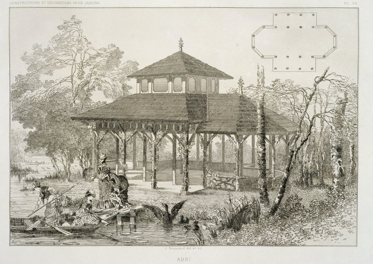 Tilfluktsrom, ca. 1880 av J. Boussard