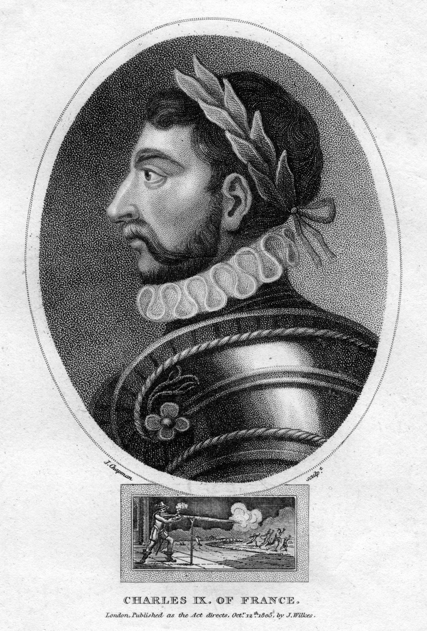Charles IX, konge av Frankrike, 1805. av J. Chapman