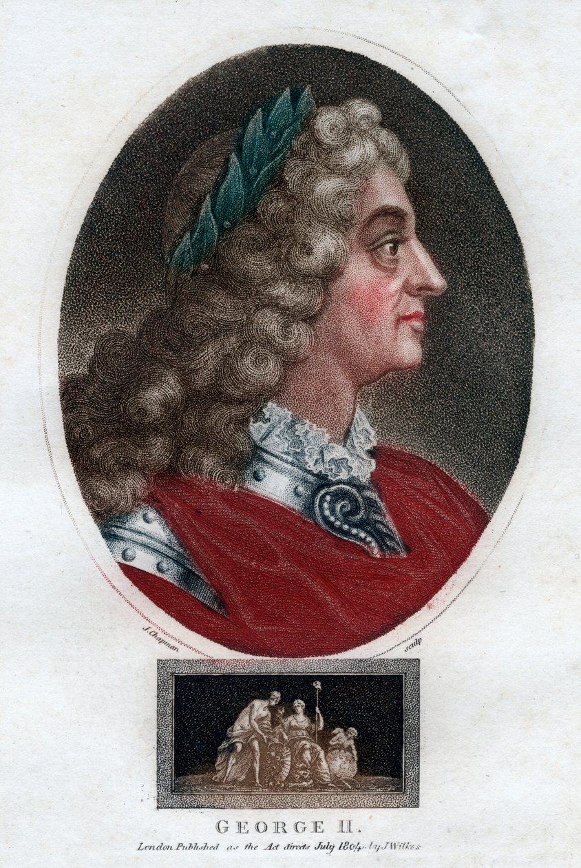 George II av Storbritannia, 1804. av J. Chapman