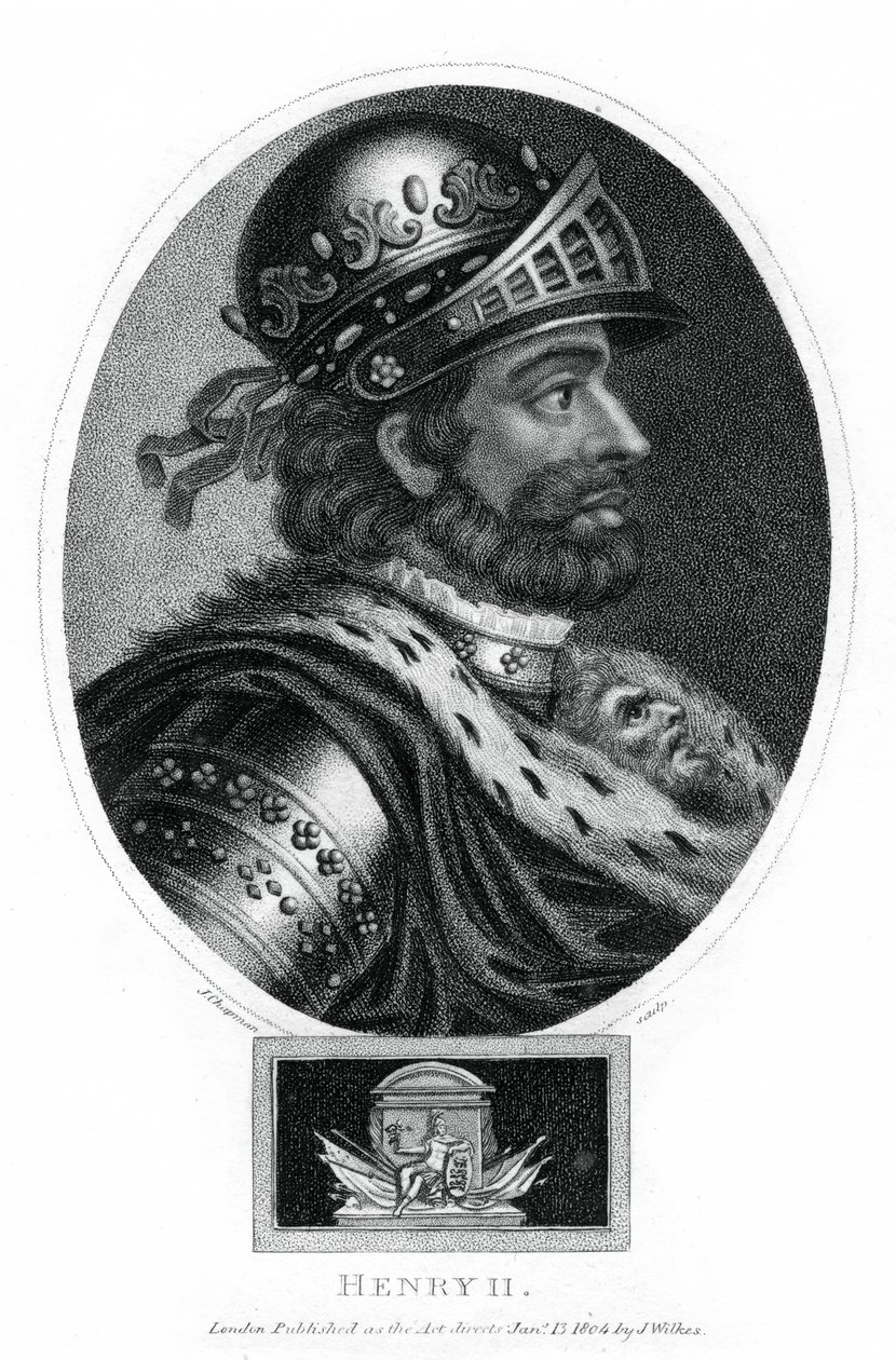 Henry II, konge av England, 1804. av J. Chapman