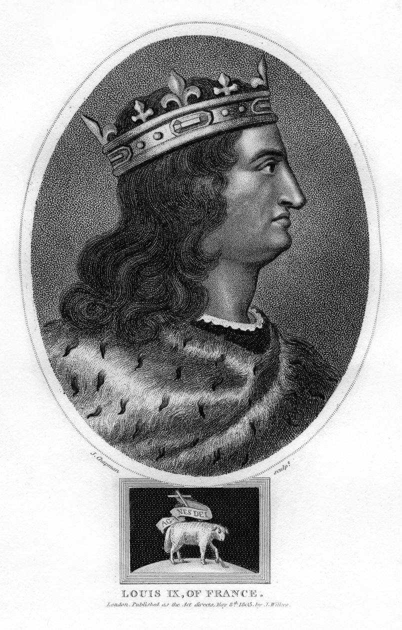 Louis IX, konge av Frankrike, 1805. av J. Chapman