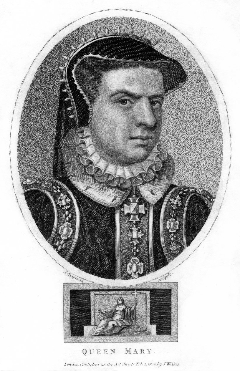 Dronning Mary I av England, 1804. av J. Chapman