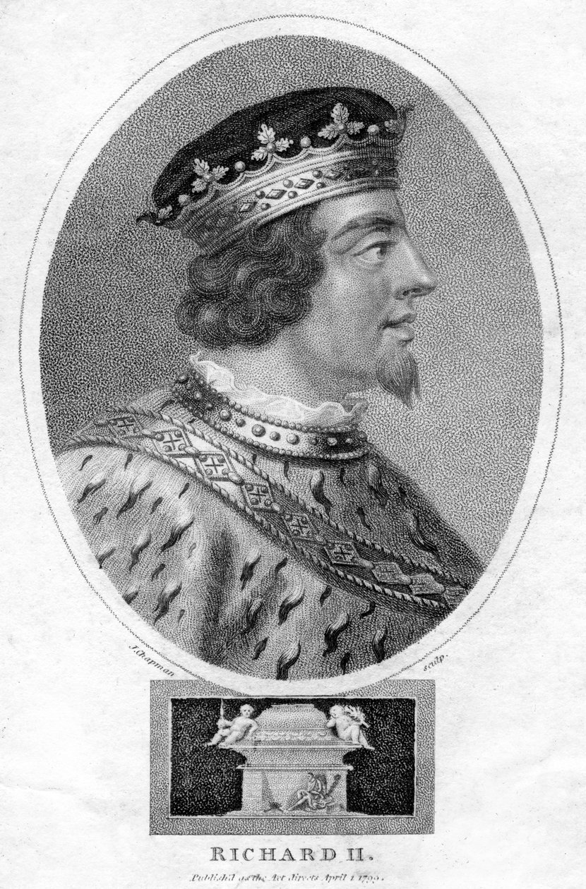 Richard II, konge av England, 1799. av J. Chapman