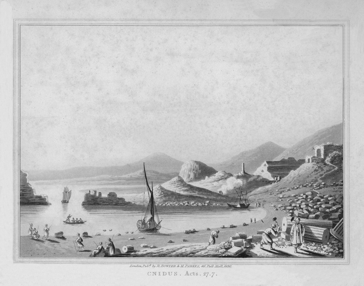 Cnidus. Handlinger. 27.7.1830 av J. Clarke