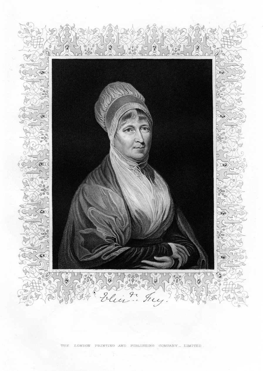 Elizabeth Fry, britisk filantrop, 1800-tallet. av J. Cochran