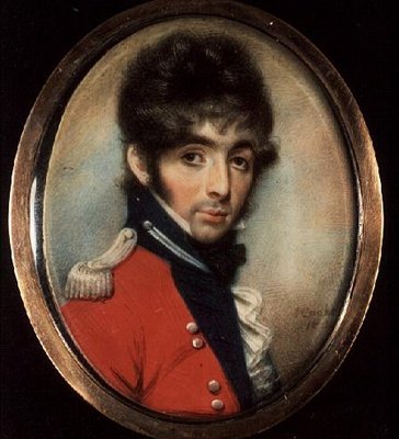 Miniatyr av en ukjent offiser av J. Cooke
