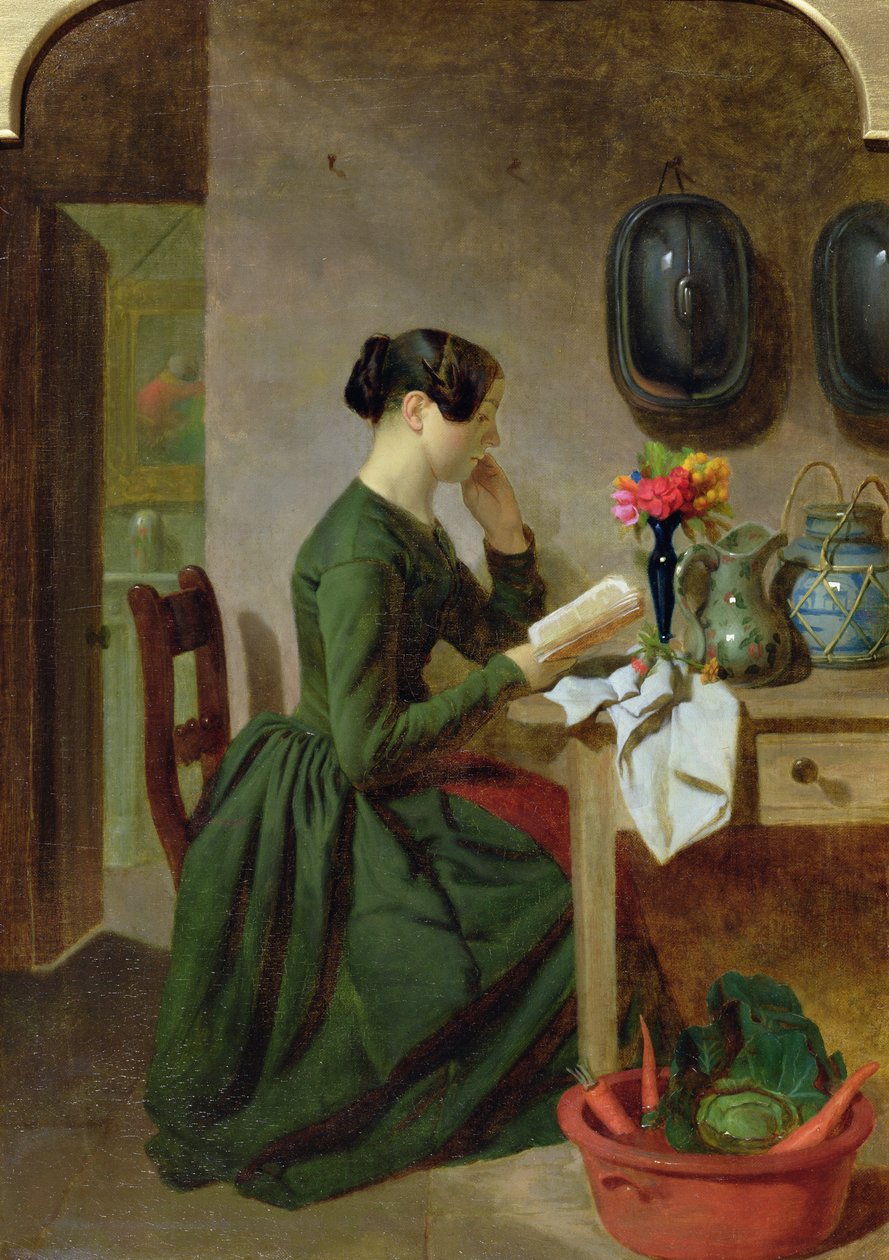 Husholdersken, ca. 1858 av J. Davies
