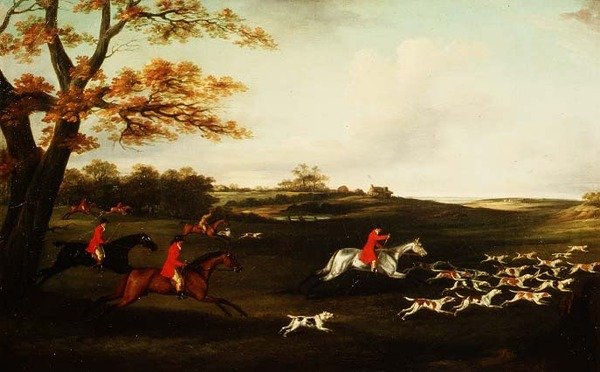 Jaktscene av J. Francis Sartorius