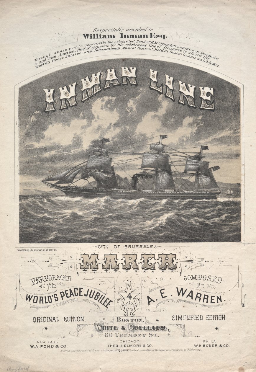 Inman Line mars av J. H. Bufford