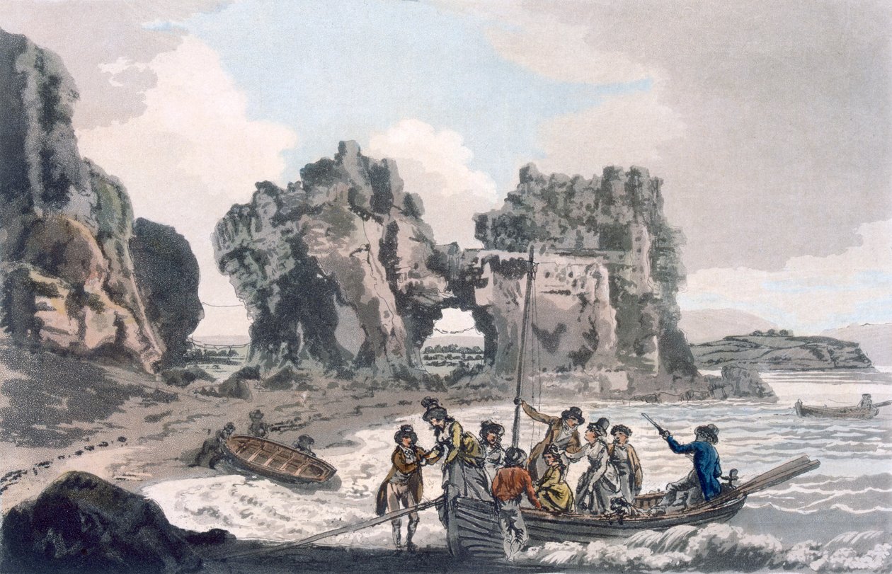 Utsikt over Castle Rock, pub. 1793. av J. Hassell