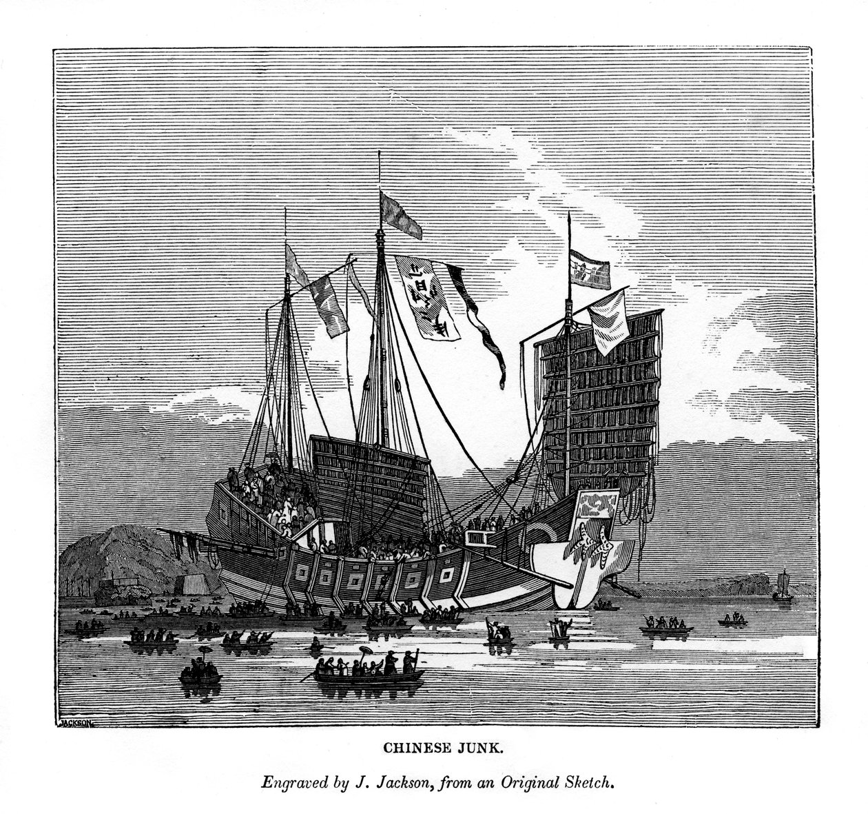 Kinesisk søppel, 1843 av J. Jackson