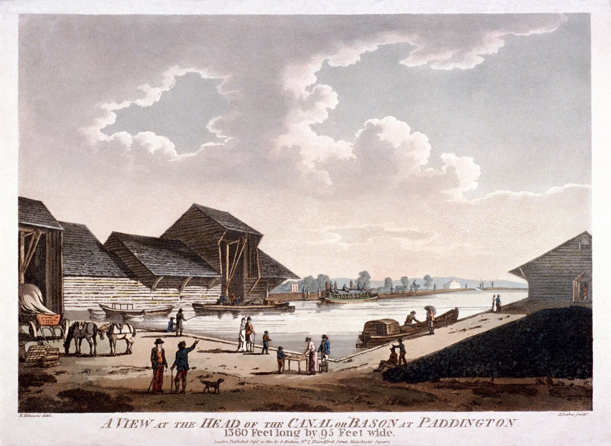Bayswater, Paddington, London, 1801 av J Jeakes
