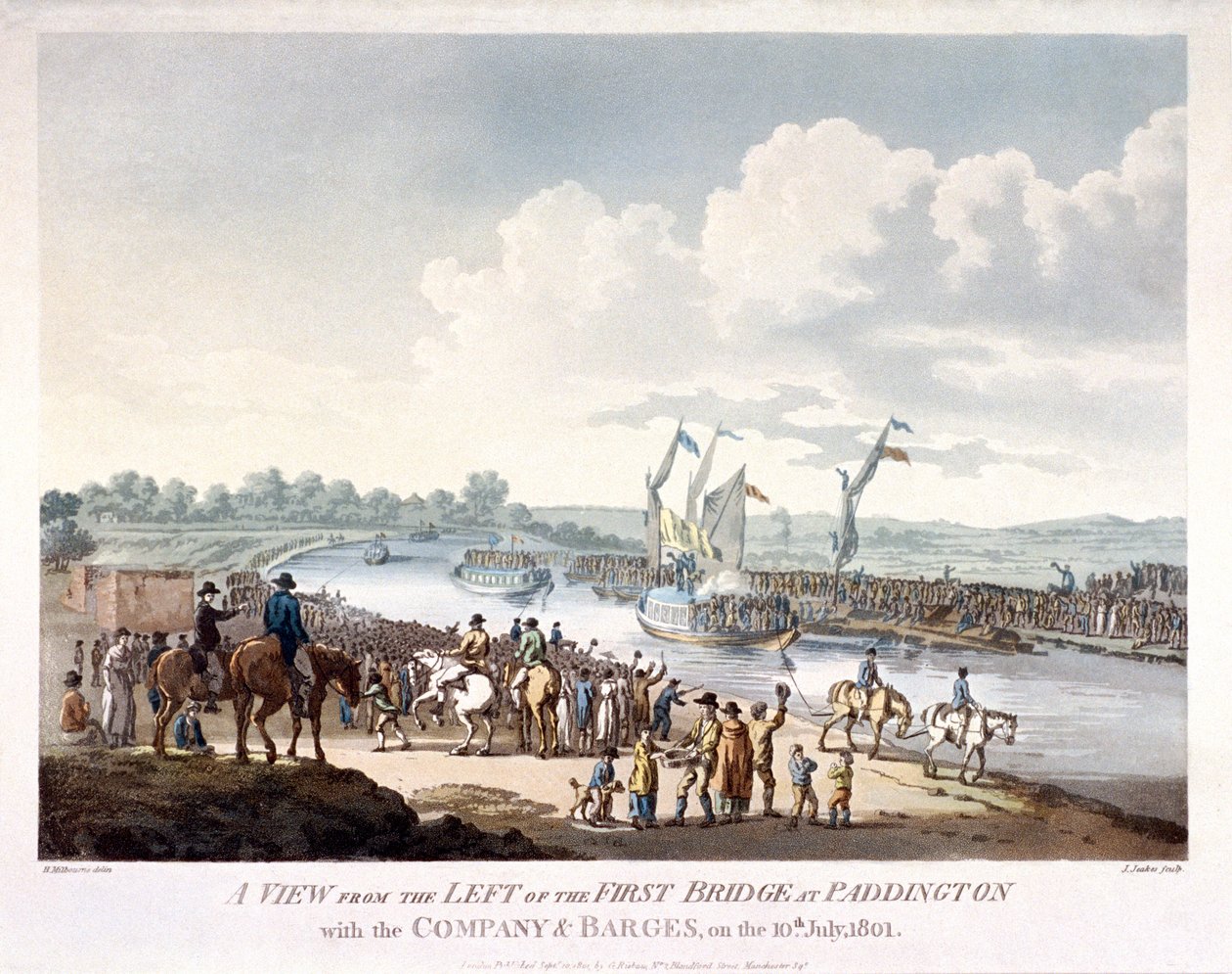 Bayswater, Paddington, London, 1801 av J Jeakes
