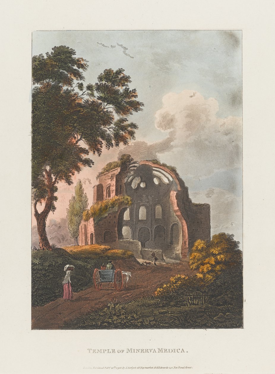 Temple of Minerva Medica av J. Merigot