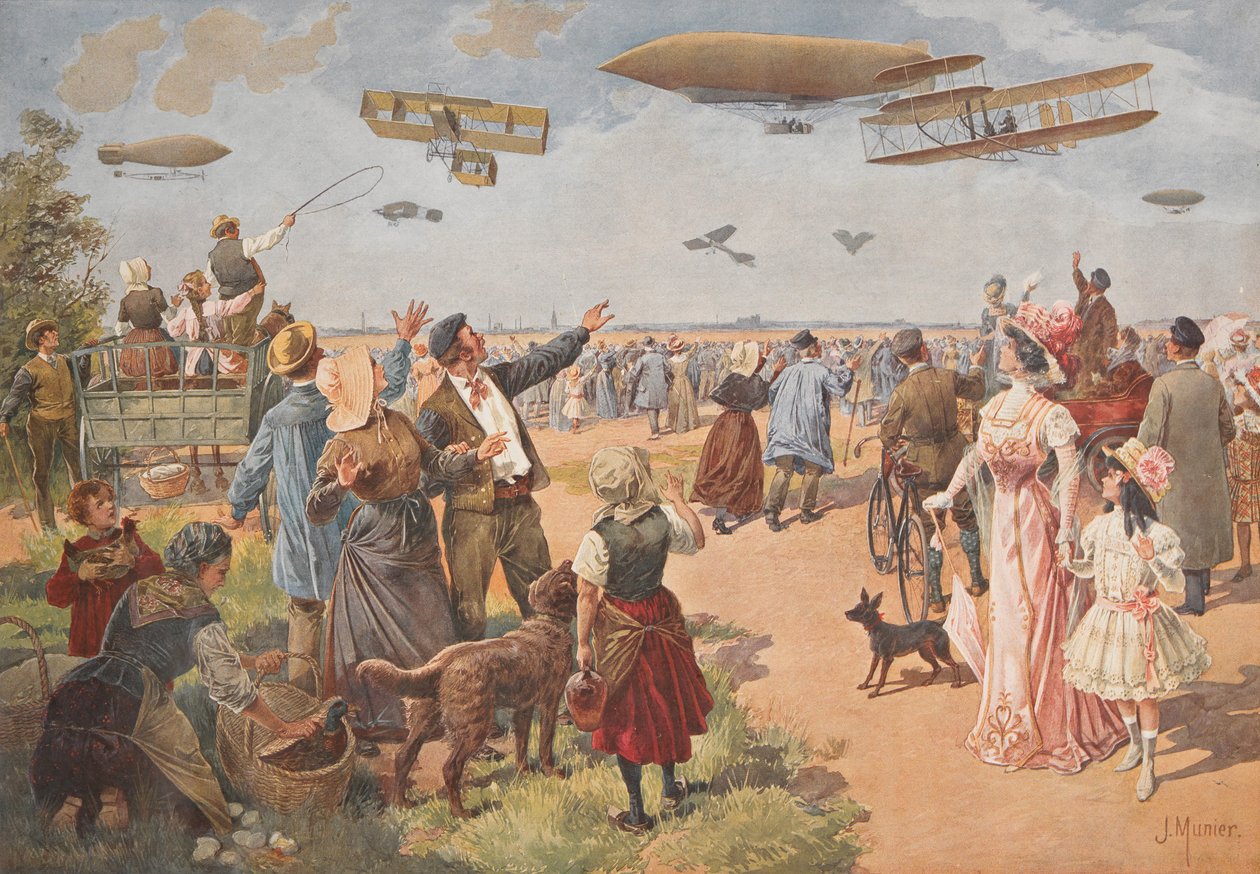 Luftutstillingen, ca. 1908. av J. Munier